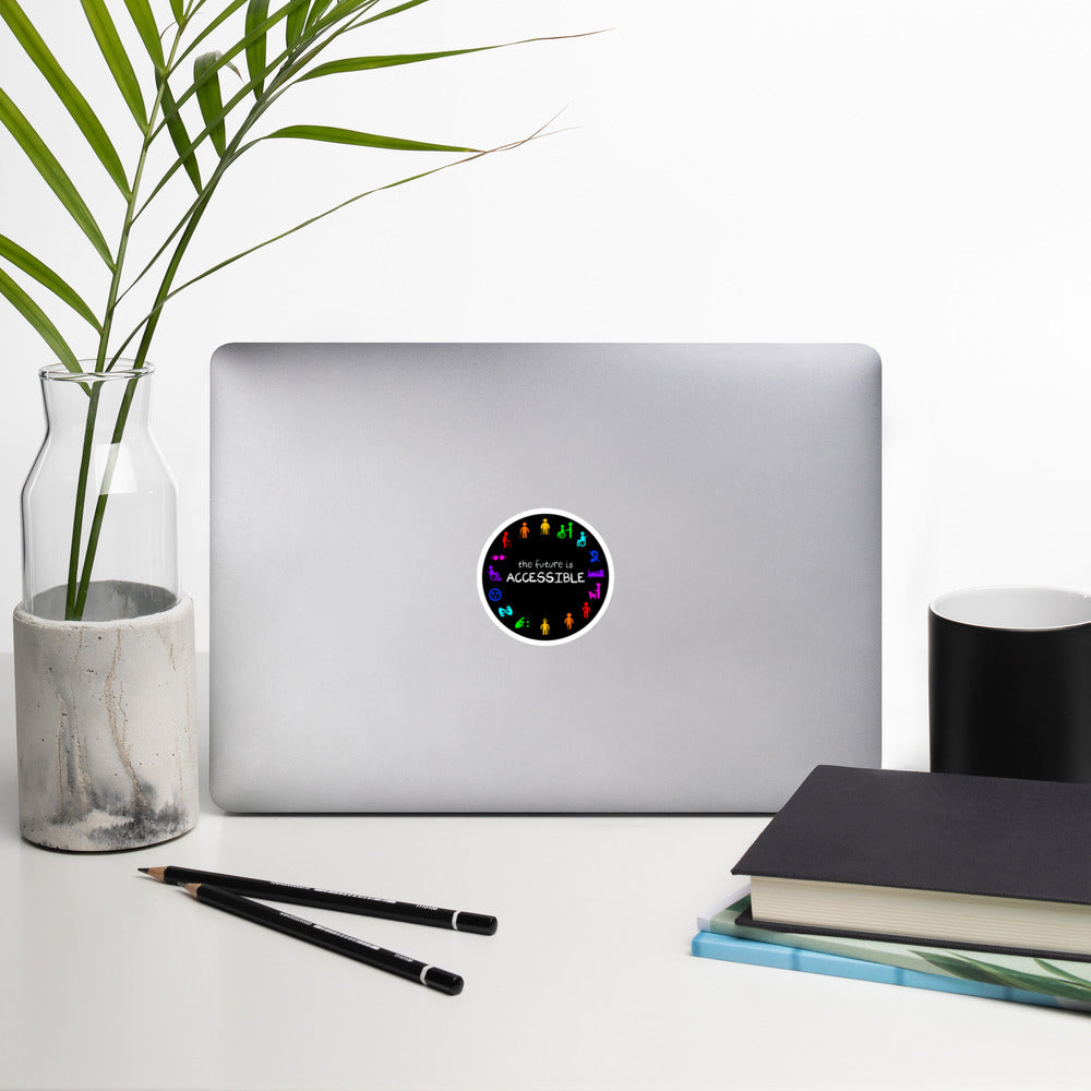 The future is accessible sticker