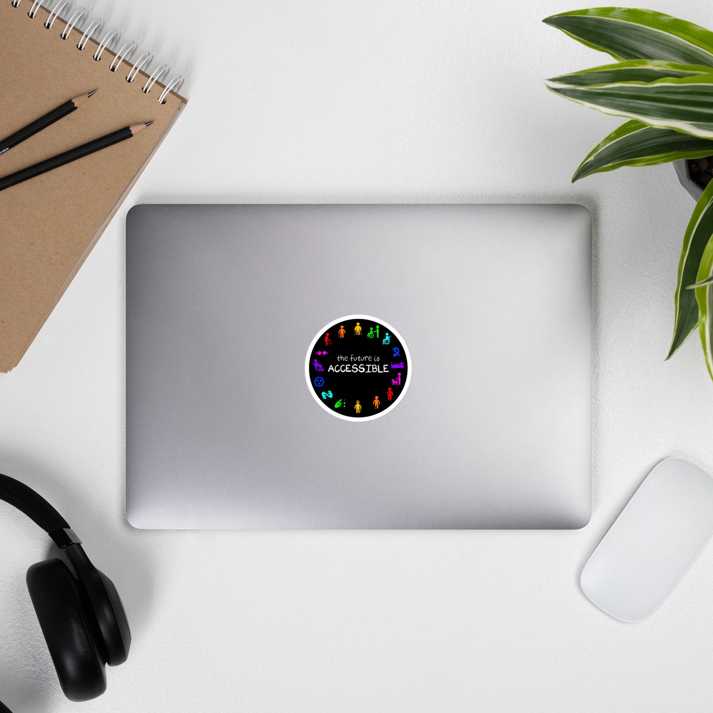 The future is accessible sticker