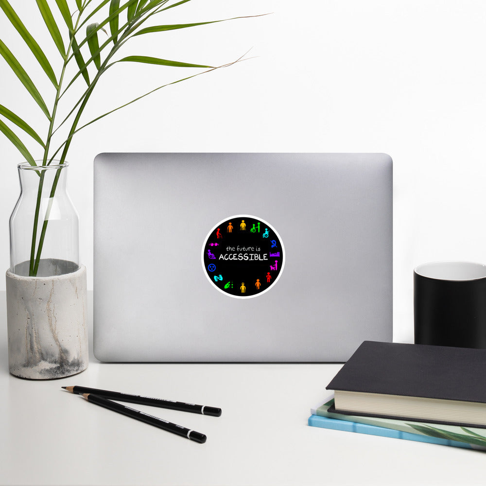 The future is accessible sticker