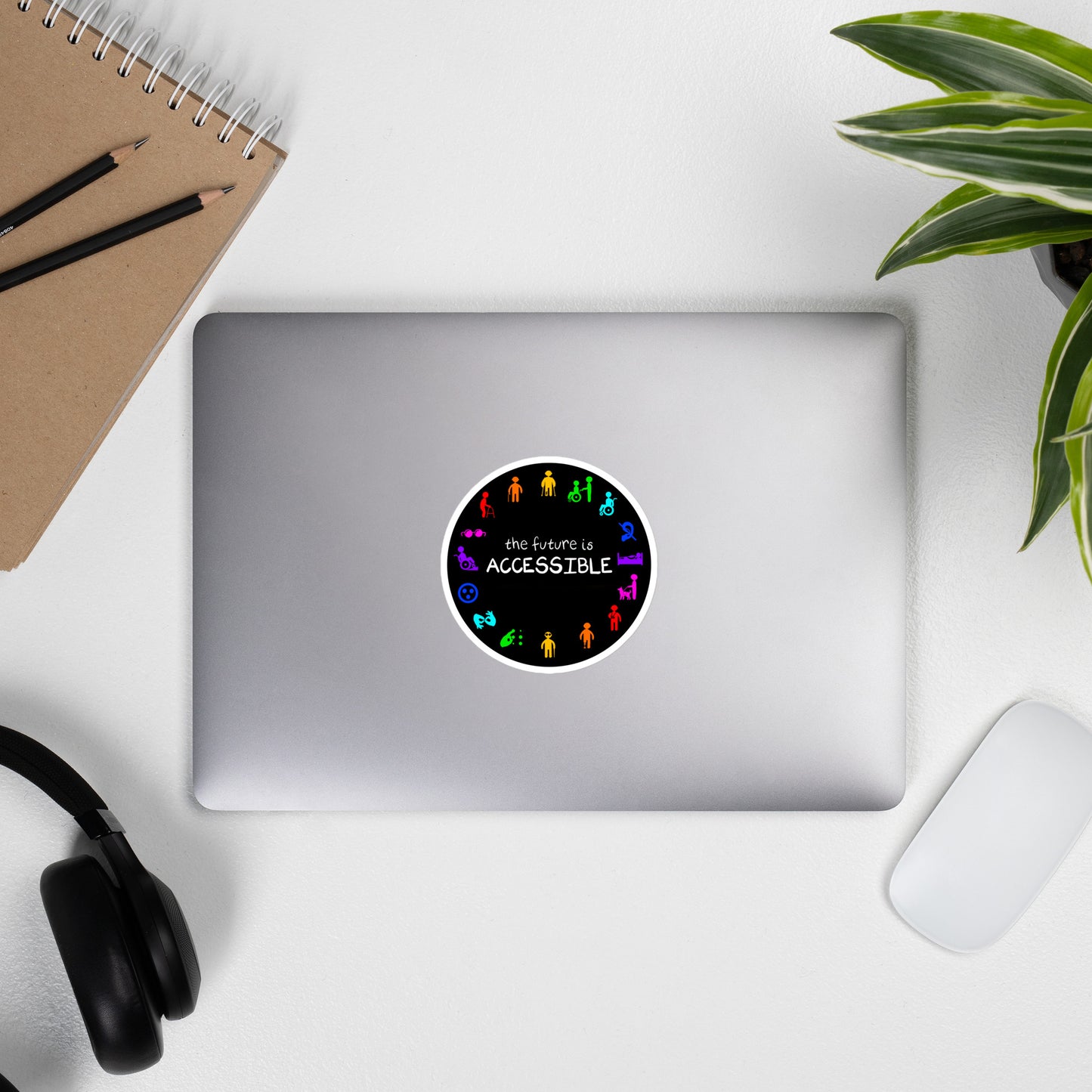 The future is accessible sticker