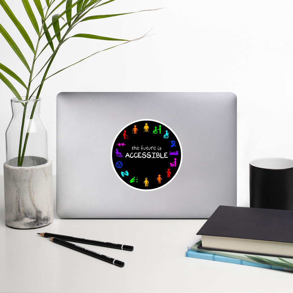 The future is accessible sticker