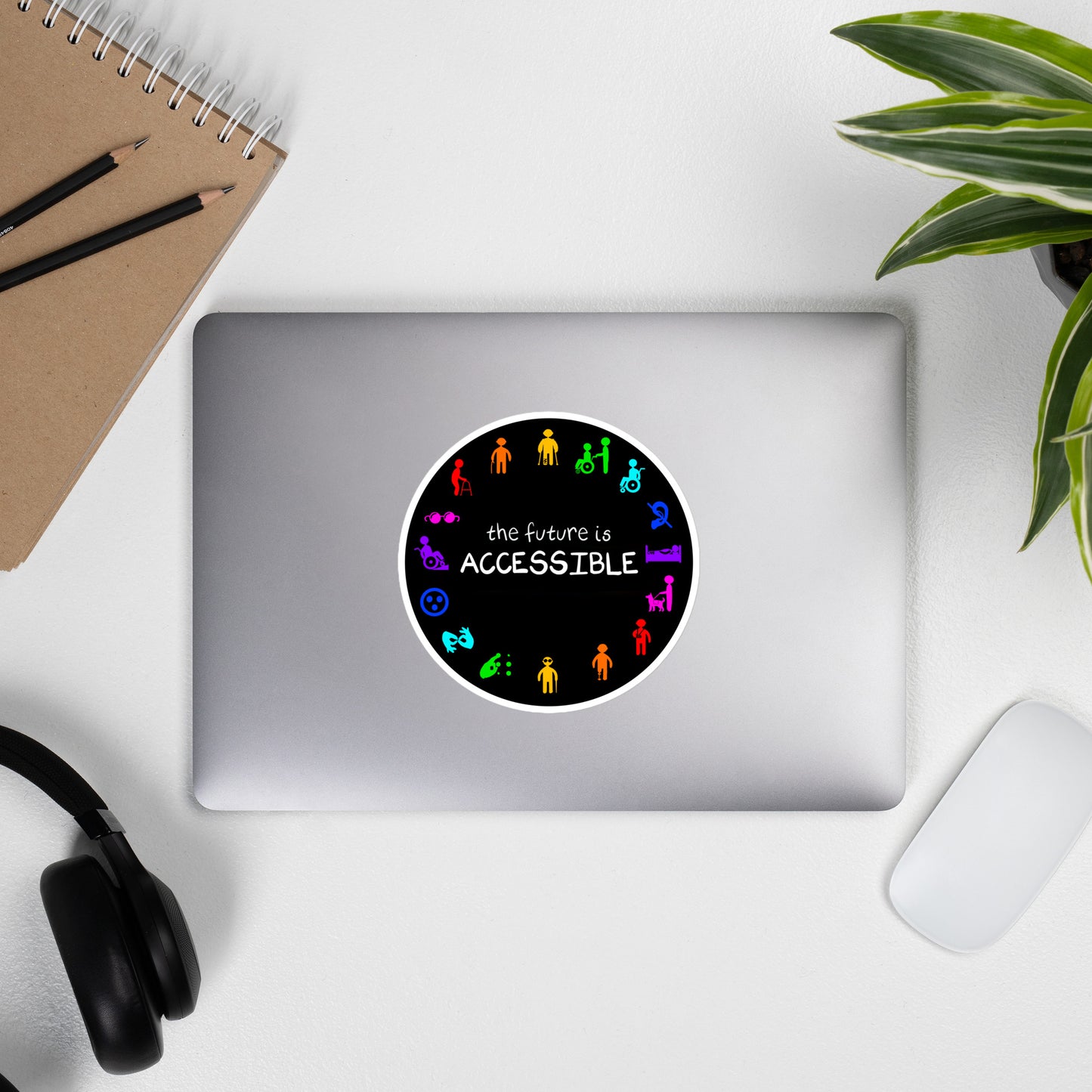 The future is accessible sticker