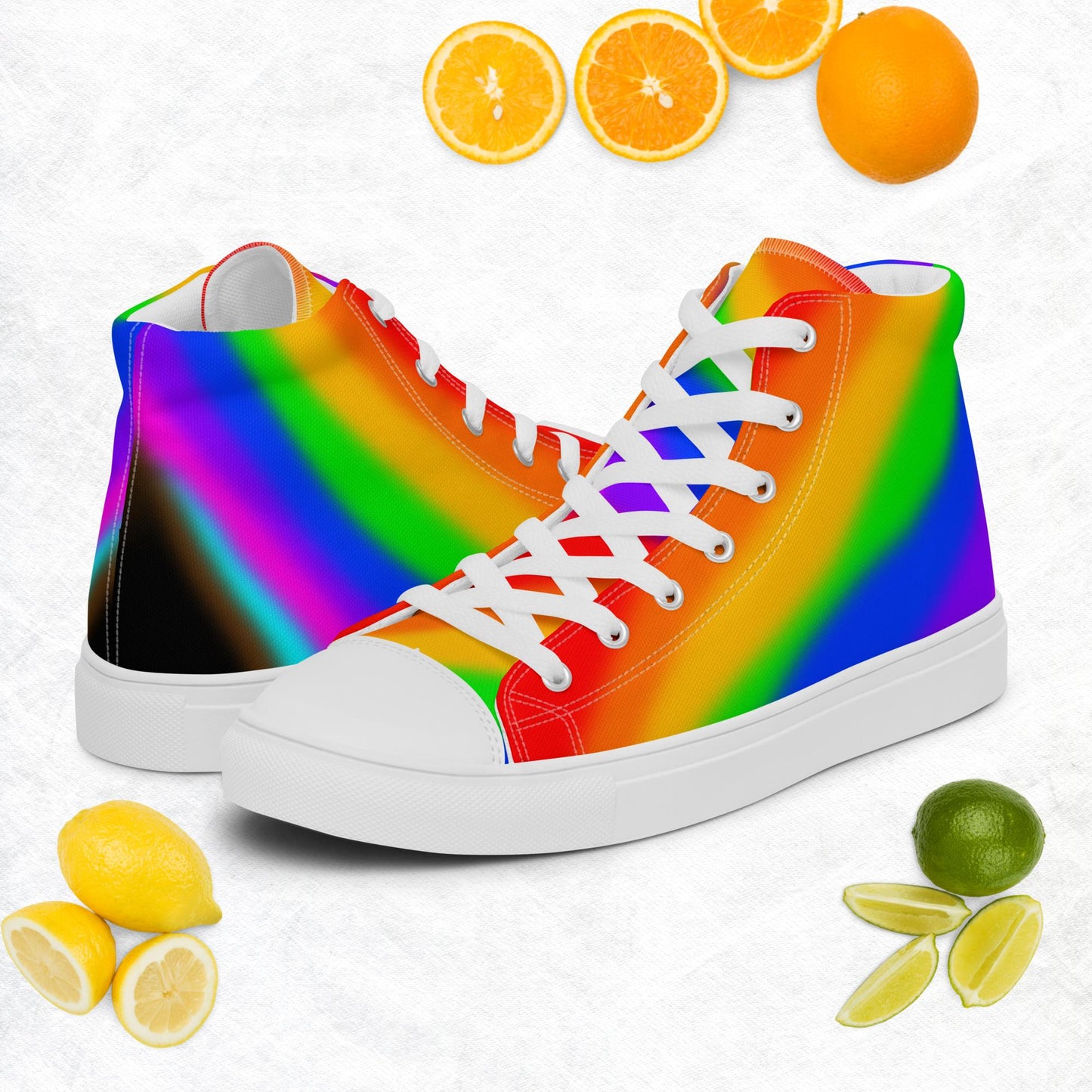 Pride Men’s high top canvas shoes