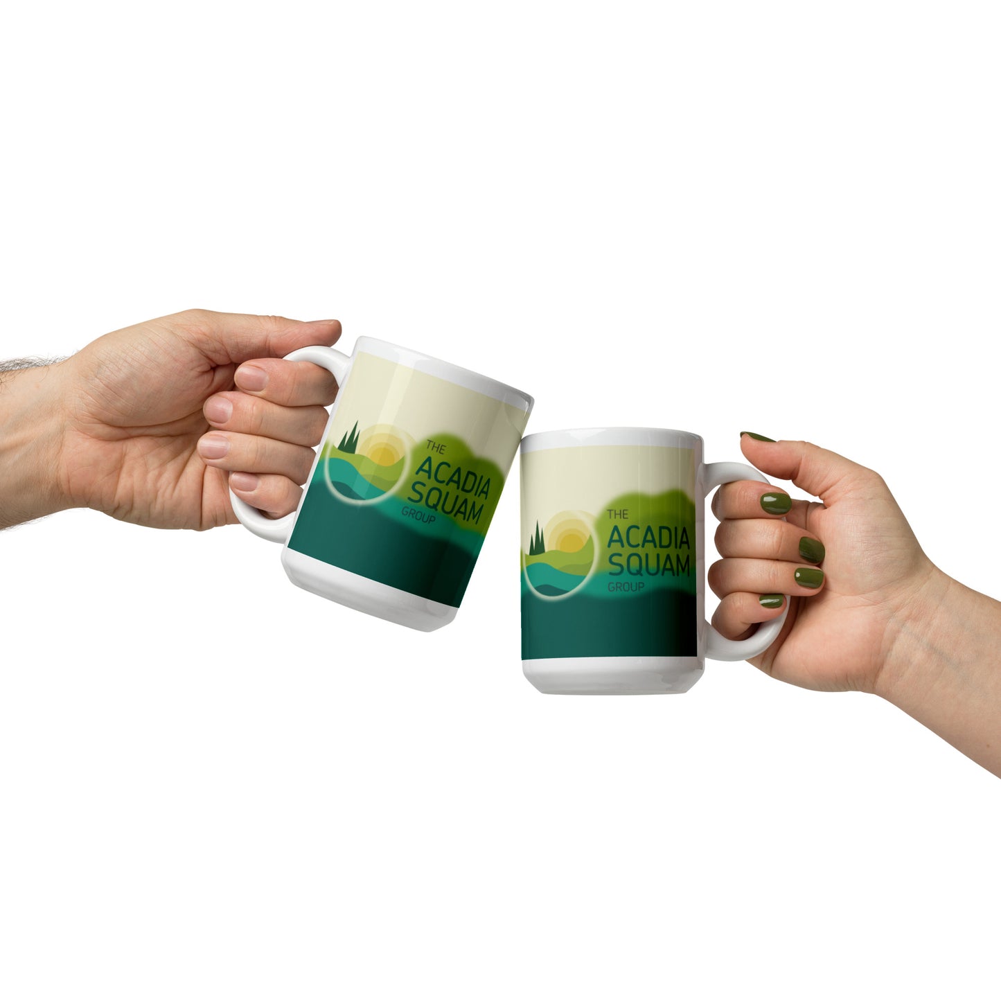 Acadia Squam Group White glossy mug