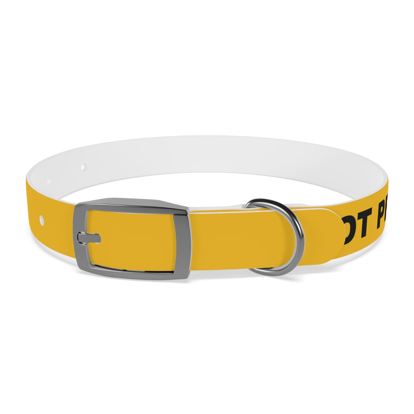 Yellow Do not pet Dog Collar