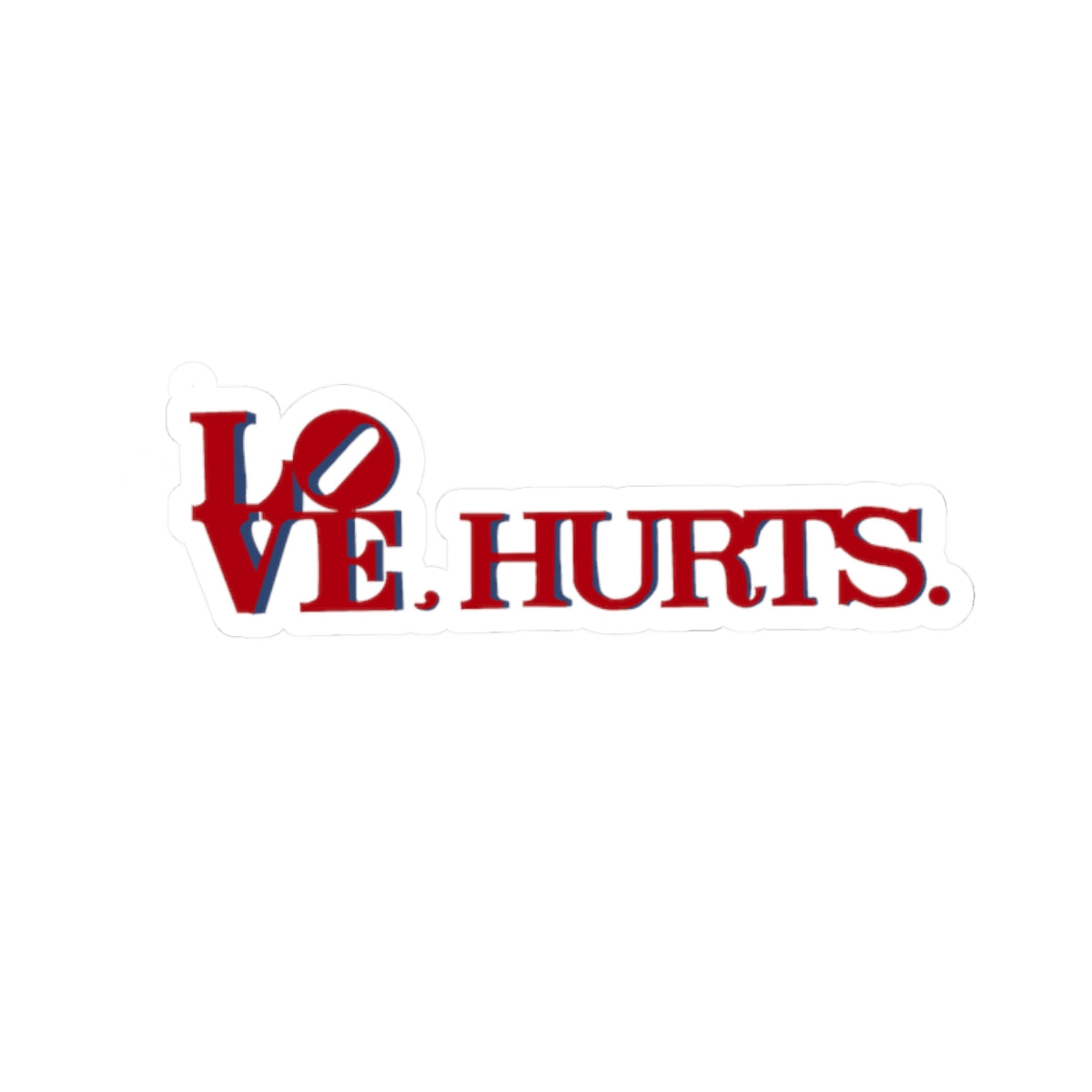 Love Hurts Kiss-Cut Stickers | Perfect for Laptops & Journals