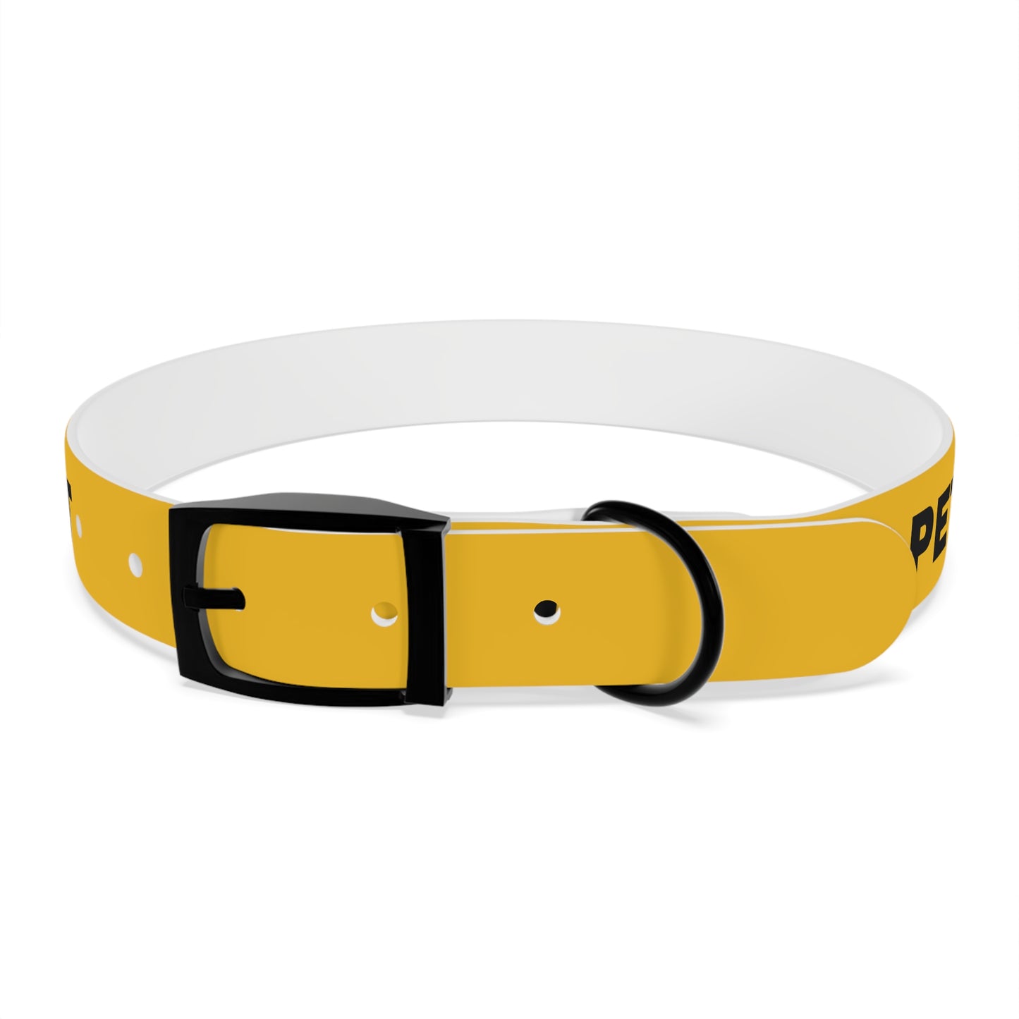 Yellow Do not pet Dog Collar