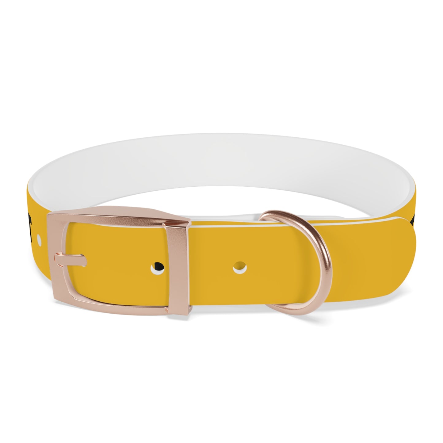 Yellow Do not pet Dog Collar