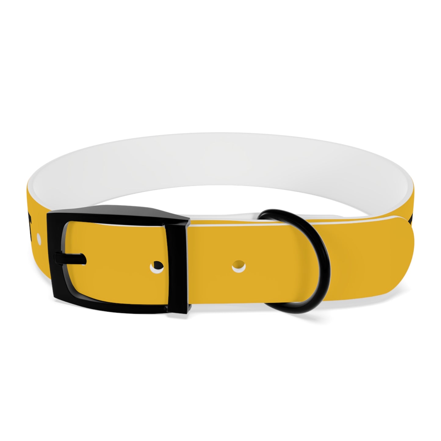 Yellow Do not pet Dog Collar