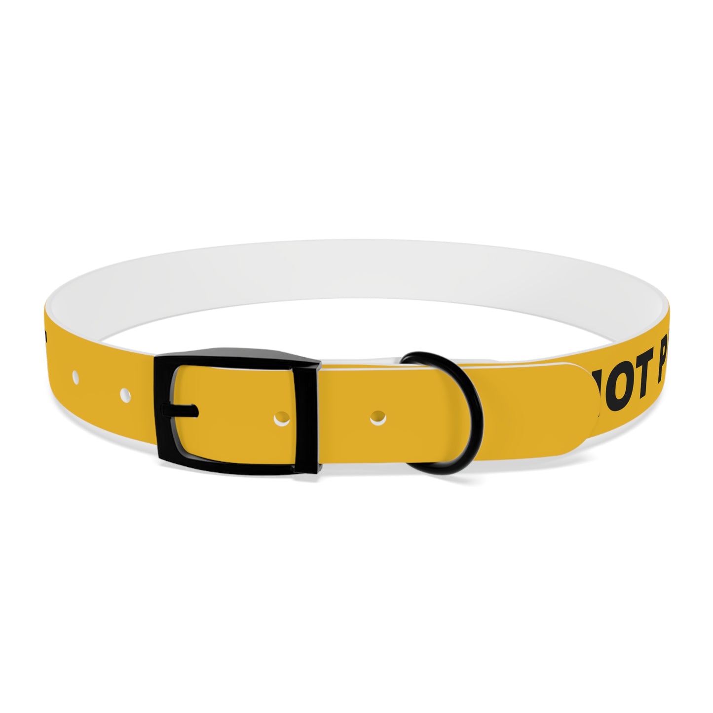 Yellow Do not pet Dog Collar