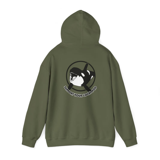 Support the orcas  Unisex Heavy Blend™ Hooded Sweatshirt