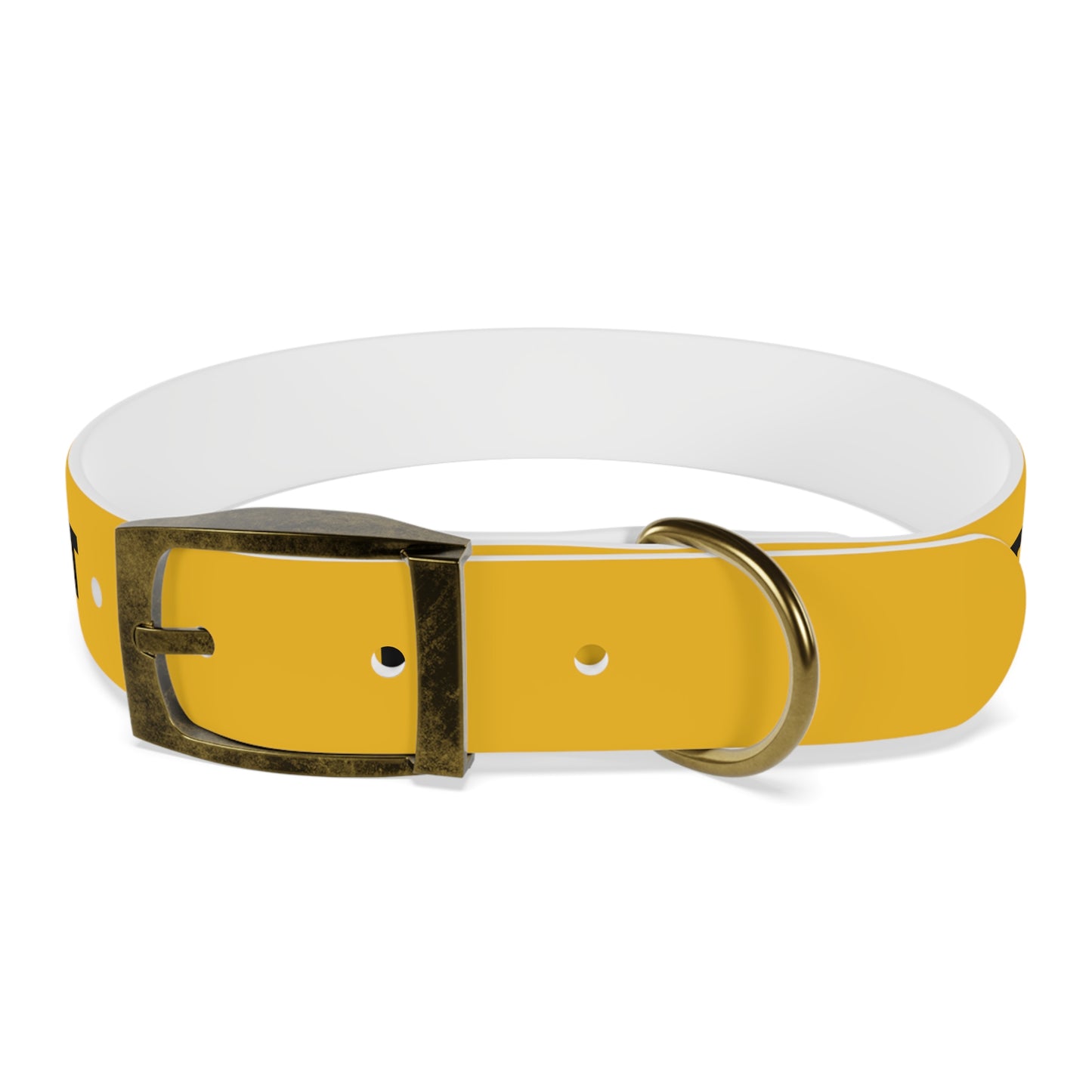 Yellow Do not pet Dog Collar