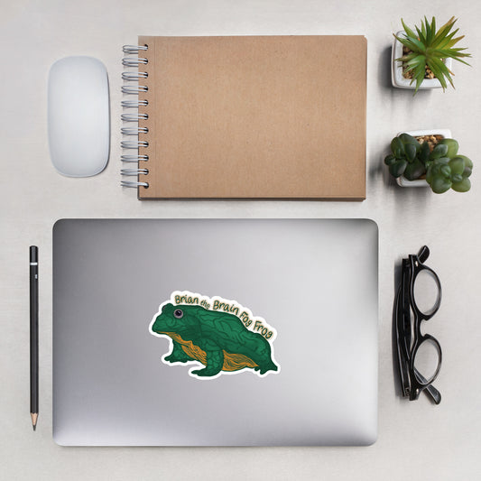Brian the brain fog frog sticker