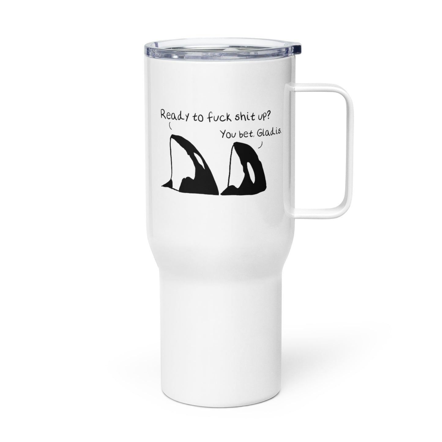 The Great Orca rampage travel mug