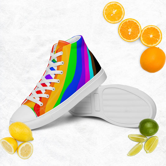 Pride Women’s high top canvas shoes