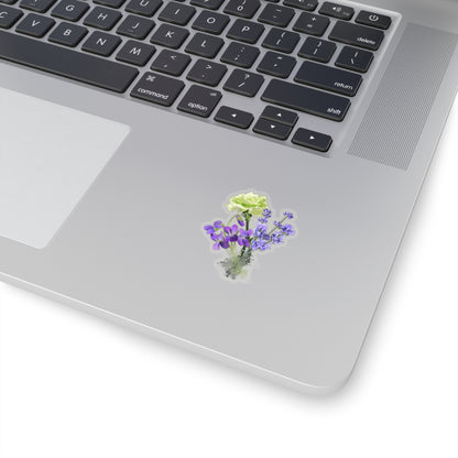 Queer coded flowers Kiss-Cut Stickers