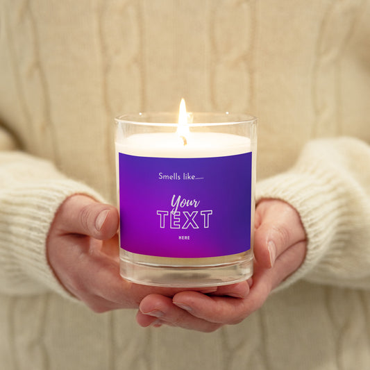 Customizable unscented candle